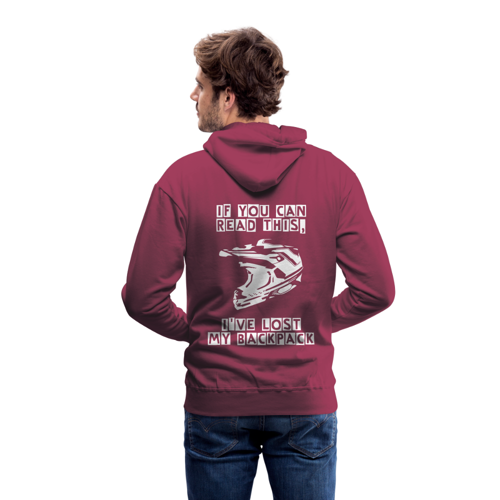 Motorradhoodie - bordeaux