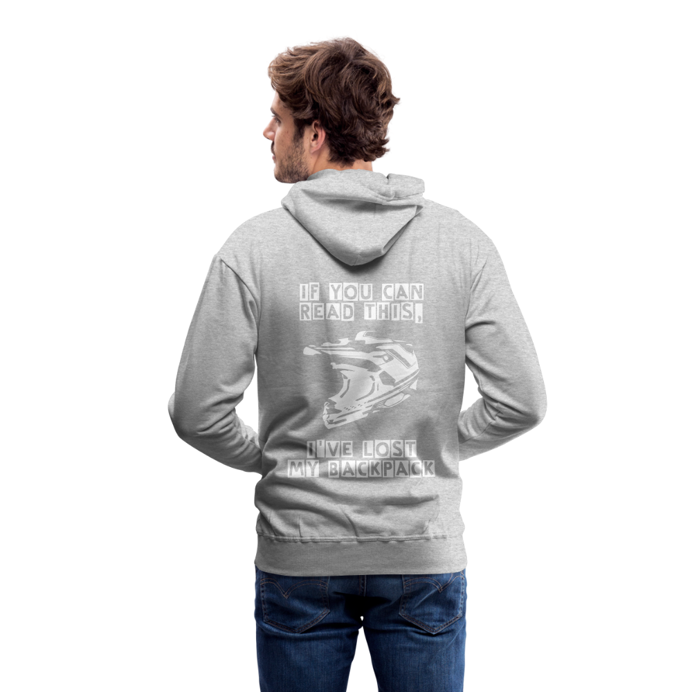 Motorradhoodie - heather grey